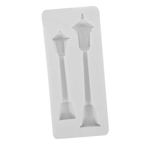 Tofficu Silikonform Straßenlaterne Hitzebeständig für Kerzen Backen Resin Epoxidharz DIY Basteln Weihnachtsdeko Flexibel Langlebig Leicht zu Entformen von Tofficu