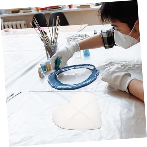Tofficu Silikonform Tablett Herzform DIY Gießform Langlebig Rutschfest Wiederverwendbar für Epoxidharz Schmuckherstellung Basteln Geschenkideen von Tofficu
