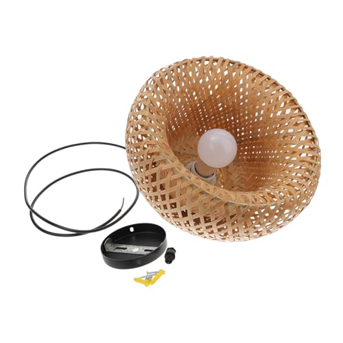 Tofficu Stecker Pendelleuchte mit Lampenschirm Handgefertigte Rattan Hängeleuchte für Wohnzimmer Schlafzimmer Esszimmer Langlebige Deckenleuchte mit Natürlichem Korbgeflecht Tofficu Stecker Pendelleuchte mit Lampenschirm Handgefertigte Rattan Hängeleuchte für Wohnzimmer Schlafzimmer Esszimmer Langlebige Deckenleuchte mit Natürlichem Korbgeflecht von Tofficu