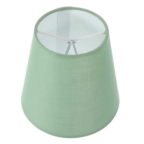 Tofficu Stoff Lampenschirm für Tischlampe und Nachttischlampe Verschleißfester Stabiler Lampenschirm aus Stoff und Eisen Vielseitig für Steh Wandlampen Dekorative Lampenabdeckung in Grün von Tofficu
