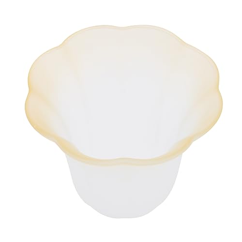 Tofficu Teefarbener Frostglas Lampenschirm Schraubfassung Glaslampenschirm Deckenleuchte Wandlampe Hängelampe Zubehör Diy Lampenschirm mit Glatter Oberfläche und Langlebigem Material von Tofficu