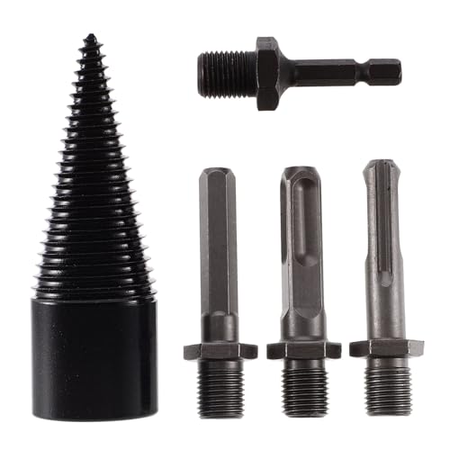 Tofficu Teiliges Holzspalter bohrerset aus Carbonstahl mit Bohrertypen Rund Quadratisch Sechseckig für Elektroschrauber Tiefes Gewindedesign für Effizientes Spalten von Brennholz und Tofficu Teiliges Holzspalter bohrerset aus Carbonstahl mit Bohrertypen Rund Quadratisch Sechseckig für Elektroschrauber Tiefes Gewindedesign für Effizientes Spalten von Brennholz und von Tofficu