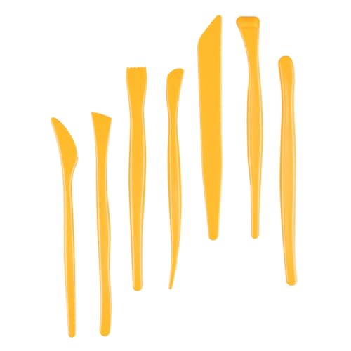 Tofficu Teiliges Tonmodellierwerkzeug Robustem Kunststoff mit Ergonomischem Griff Doppelseitige Keramik schnitzmesser für Weiche Modelliermasse zum Schnitzen Glätten und Formen Tofficu Teiliges Tonmodellierwerkzeug Robustem Kunststoff mit Ergonomischem Griff Doppelseitige Keramik schnitzmesser für Weiche Modelliermasse zum Schnitzen Glätten und Formen von Tofficu