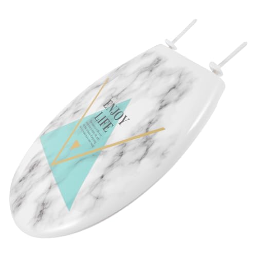 Tofficu Toilettensitz Förmig mit Marmor Optik Verstärktes Kunststoffmaterial Strapazierfähig Einfache Montage Abnehmbarer Klodeckel Passend für Standard Wc Praktischer Badezimmer Tofficu Toilettensitz Förmig mit Marmor Optik Verstärktes Kunststoffmaterial Strapazierfähig Einfache Montage Abnehmbarer Klodeckel Passend für Standard Wc Praktischer Badezimmer von Tofficu