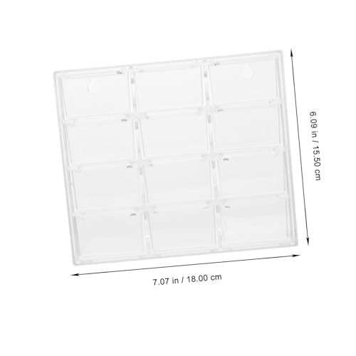 Tofficu Transparente Desktop Schubladenbox mit Fächern Vielseitiger Organizer für Schmuck Kosmetik Bastelbedarf Robuster Aufbewahrungsbehälter für Büro und Zuhause von Tofficu