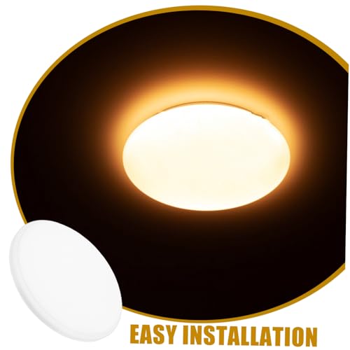 Tofficu Transparenter Runder Deckenlampenschirm aus Langlebigem PVC mit Clip Design Einfache Montage Weich Diffuses Licht für Schlafzimmer Balkon Küche und Badezimmer für Wohn und von Tofficu