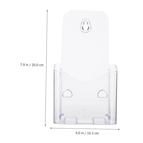 Tofficu Transparenter wandmontierter Dokumentenhalter aus Acryl Stabiler Aktenordner Organizer für Büro und Schule platzsparender Ablagehalter für Papiere und Dokumente von Tofficu