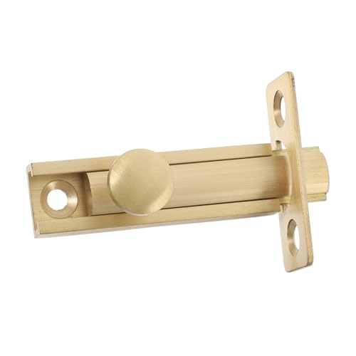 Tofficu Türriegel aus Massivem Messing Schieberiegel mit Federfunktion für Schlafzimmer Scheunentor und Französische Türen Installieren Zuverlässiger Sicherheitsschloss in Gold Tofficu Türriegel aus Massivem Messing Schieberiegel mit Federfunktion für Schlafzimmer Scheunentor und Französische Türen Installieren Zuverlässiger Sicherheitsschloss in Gold von Tofficu