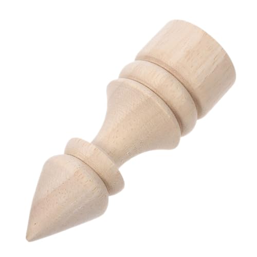 Tofficu Unbehandelte Massivholz säulenköpfe Dekorative Bettenpfosten abdeckungen Vorhangstangen endkappen Fahnenmast zierelemente Vielseitige Holzverzierungen für DIY möbelgestaltung von Tofficu