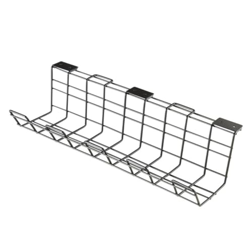 Tofficu Untertisch Kabel Organizer aus Robustem Kompakt und Platzsparend Kabel Aufbewahrungsrack für Steckdosenleisten und Stecker Praktische Unter Schreibtisch Halterung für Büro und von Tofficu