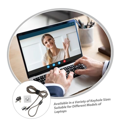 Tofficu Verstärktes Stahlkabel Laptop Schloss mit Sicherheitsschloss für Notebook PC Monitor Diebstahlschutz für Zuhause und Büro Inklusive Schlüssel Tofficu Verstärktes Stahlkabel Laptop Schloss mit Sicherheitsschloss für Notebook PC Monitor Diebstahlschutz für Zuhause und Büro Inklusive Schlüssel von Tofficu