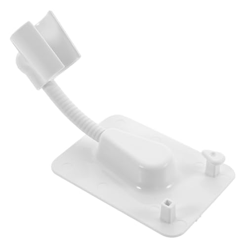 Tofficu Verstellbarer Duschkopfhalter aus Robustem Abs Wandhalterung mit Drehbarem Design für Handbrause Einfache Montage Starke Tragfähigkeit Weißer Duschkopfhalter für Badezimmer von Tofficu