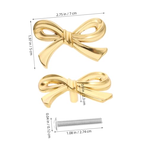 Tofficu Vintage Messing Schrankgriff Bowknot Form Kompakter Möbelknopf für Kommoden Kleiderschränke und Bücherschränke Robust und Dekorativ Tofficu Vintage Messing Schrankgriff Bowknot Form Kompakter Möbelknopf für Kommoden Kleiderschränke und Bücherschränke Robust und Dekorativ von Tofficu