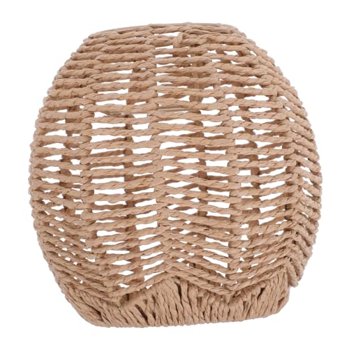 Tofficu Vintage Rattan Pendelleuchte Papierseil Lampenschirm Geflochtene Deckenleuchte Weiches Licht Für Wohnzimmer Schlafzimmer Restaurant Neue Chinesische Ästhetik von Tofficu