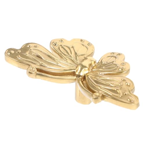 Tofficu Vintage Schrankknauf Metall Butterfly Griff Dekorativer Kommodenknopf Robust Kompakt Einfach zu Montieren für Schränke Kommoden Kleiderschränke und Möbel von Tofficu