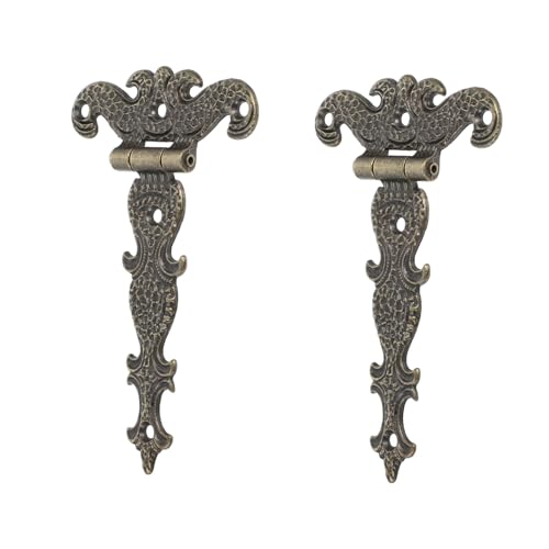 Tofficu Vintage Türscharnier aus Langlebiger Zinklegierung Abnehmbares Schrank Tür Fenster Vielseitig Einsetzbar Elegant für Haushalt und Büro von Tofficu