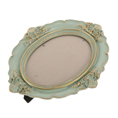 Tofficu Vintage-bilderrahmen Aus Kunstharz Ovale Form Europäischer Stil Zum Aufhängen Wand Dekorativer Fotorahmen Für Zuhause Retro-design Mit Bronze-finish von Tofficu