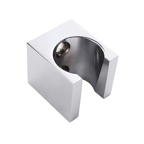 Tofficu Wandmontage Halterung für Handbrause Messing Rostfrei Verstellbar Geeignet für Badezimmer Duschkopf Halterung für Standard Brauseköpfe Silber von Tofficu