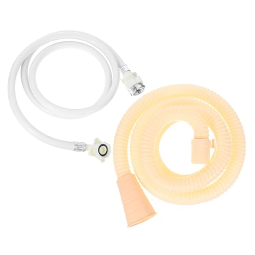 Tofficu Waschmaschinen Schlauchset aus PVC Wasserzulauf und Ablaufschlauch Robustes Langlebiges Material für Automatische Waschmaschinen Einfache Installation und Zuverlässige Verbindung von Tofficu
