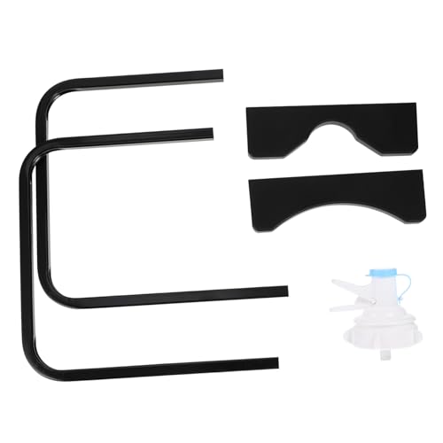 Tofficu Wasserbehälter Ständer aus Dickem Eisenrahmen Stabiler Wasserflaschenhalter für Haushalt Outdoor Camping Tragbar und Langlebig Praktischer Trinkwasserkanister Halter Schwarz Klein von Tofficu