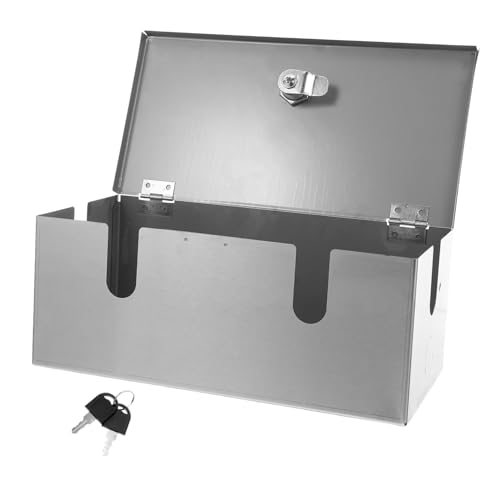 Tofficu Wasserdichte Steckdosenbox Beschützer Enchufes Steckdosenabdeckung Aus Edelstahl Verriegelbare Auslassabdeckung Außensteckdosen Wasserdicht Silber Rostfreier Stahl von Tofficu