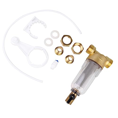 Tofficu Wasserfilter für Armaturen Vorfilter zur Entkalkung Durchsichtiges Design für Einfache Schützt Wasserleitungen und Haushaltsgeräte von Tofficu