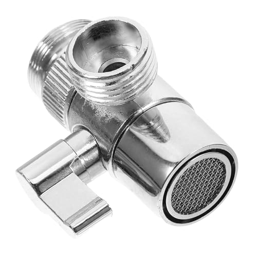 Tofficu Wasserhahn Adapter Verteiler mit Ausgängen für Waschmaschine Spülmaschine Anschluss Robustes Mischventil für Bad und Küche Kompatibel mit Dusch Toilettenschläuchen von Tofficu