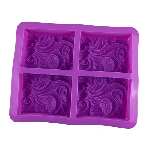 Tofficu Wellenkuchenform Silikon -Fondantform wellige Kuchenform wellige Backform Seifenform Schokoladen-Backform kuchen backform Backformen aus Silikon Kieselgel Violett von Tofficu