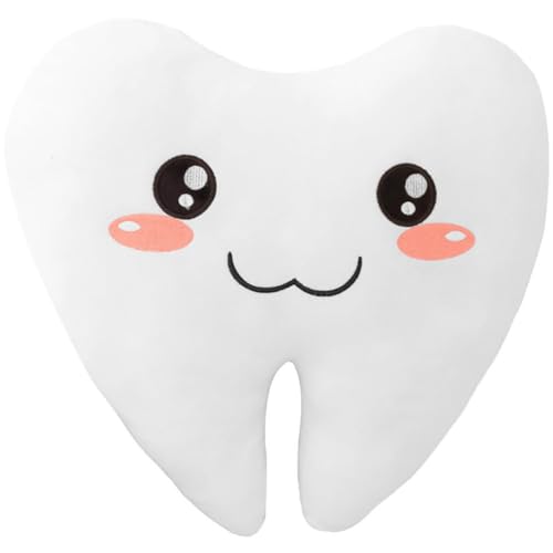 Tofficu Zahnfee-Kissen Cartoon-Zahnkissen Weiß Zahnfee-Souvenir Junge-Mädchen-Geschenk von Tofficu