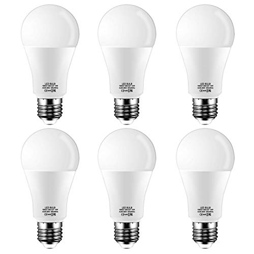 Tofisr E27 LED Lampe, A60 Leuchtmittel,14W ersetzt 120W Glühbirne,1200 Lumen,Kaltes Weiß (6000 Kelvin), Nicht Dimmbar,200° Abstrahlwinkel Energiesparlampe,6er Pack von Tofisr