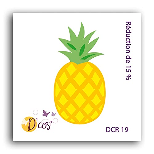 DRAEGER PARIS 1886 Toga dcr19 von Co Ananas Schildchen, Metall grau 5 x 5 x 0,2 cm DRAEGER PARIS 1886 Toga dcr19 von Co Ananas Schildchen, Metall grau 5 x 5 x 0,2 cm von Toga