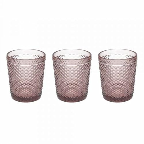 Tognana Diamant Set 3 Gläser cc 300 aus Glas Alpenveilchen von Tognana