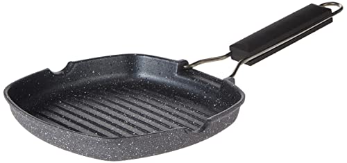 Tognana Porcellane wi758baamnf Squre Grill Pan – Pfannen (Squre, Brot, Schwarz, Grau, Aluminium, Aluminium, 4 mm) von Tognana