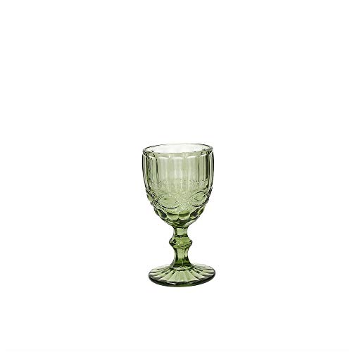 TOGNANA 6er Set Weinglas Madame, grün, 260 ml. Volumen von Tognana