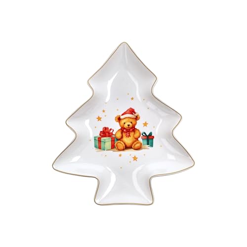Tognana, Tortenplatte 27 cm + Schaufel Christmas Fairy Tale, Porzellan, Mehrfarbig von Tognana