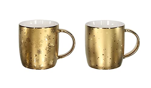 Tognana All Gold Set 2 gewölbte Becher von Tognana