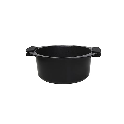 Tognana Avantspace Kasserolle mit 2 Griffen, 24 cm, Aluminium, schwarz von Tognana
