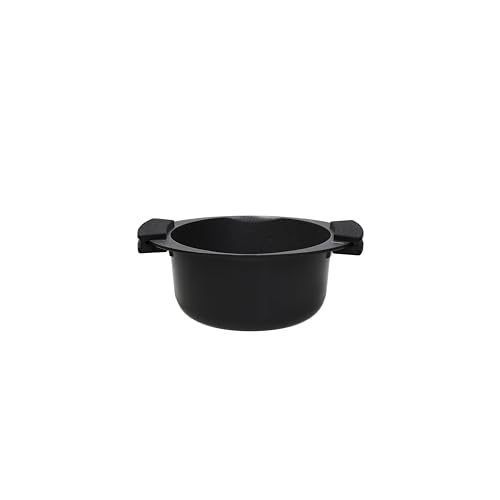 Tognana Avantspace Stielkasserolle mit 2 Griffen, 16 cm, Aluminium, schwarz von Tognana