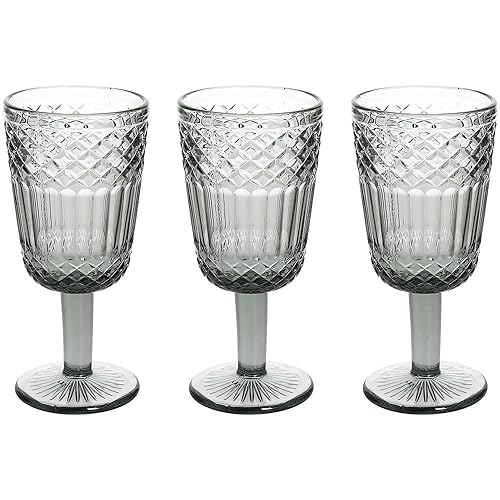 Tognana Claire, Set mit 3 Gläsern 270 cc, Glas, Grau von Tognana
