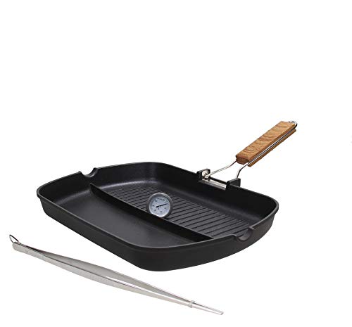 Tognana Country Chic Multifunktionales Grill-Set, geschmiedetes Aluminium, Schwarz von Tognana