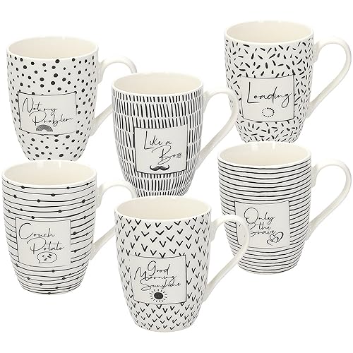 Tognana Mood, Set 3 mugs 350 cc, Bone China, Weiß von Tognana