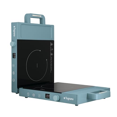 Tognana Iridea, Doppel-Induktionskochfeld 3500 W mit 2-stelligem Digitaldisplay und Soft-Touch-Bedienung, Zuckergussblau Tognana Iridea, Doppel-Induktionskochfeld 3500 W mit 2-stelligem Digitaldisplay und Soft-Touch-Bedienung, Zuckergussblau von Tognana