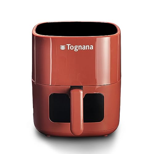 Tognana Iridea Luftfritteuse 5,5 l mit Behälter und Antihaft-Grill und Digitalanzeige, Apfelrot von Tognana