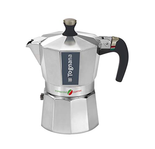 Tognana W943053ITAL Italien moka, Aluminium Silikon Nylon, Silber/schwarz von Tognana