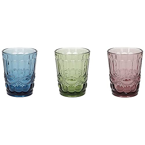 Tognana Madame Set mit 3 Gläsern, 230 cc, Glas, mehrfarbig von Tognana