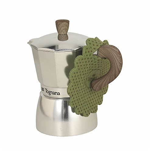 Tognana Natural Taste Espressokocher Moka 6 Tassen mit Untertasse von Tognana