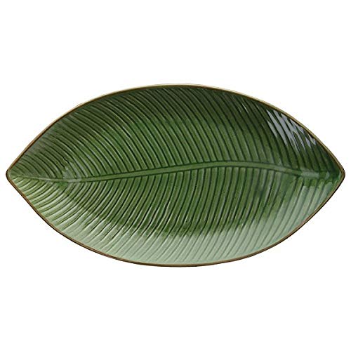 Tognana Relief Zaira Leaf Plate 34x18x3cm von Tognana
