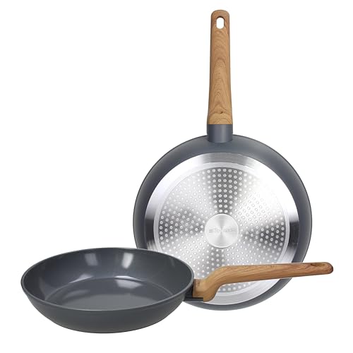 Tognana T-Care Pfannen-Set, 2-teilig, 24/28 cm, Aluminium, dunkelgrau von Tognana