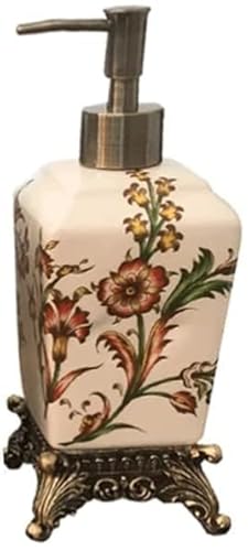 Tograt Seifenspender Lotionspender Spülmittelspender Retro-Keramik-Seifenspender Arbeitsplatte Lotionflasche Duschspender Dekorativer Lotionspender Groß 350ml/11.8oz Shampoo Spender Seifendosierer von Tograt