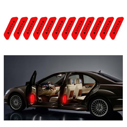 12 Stück Reflektorband Selbstklebend,Reflektierende Aufkleber, Warnung Reflektor Aufkleber, Wasserdicht Reflektorband, Antikollisions Reflektierende Aufkleber, für Auto, Autotüren, Stamm, LKW (Rot) 12 Stück Reflektorband Selbstklebend,Reflektierende Aufkleber, Warnung Reflektor Aufkleber, Wasserdicht Reflektorband, Antikollisions Reflektierende Aufkleber, für Auto, Autotüren, Stamm, LKW (Rot) von TogtherKings